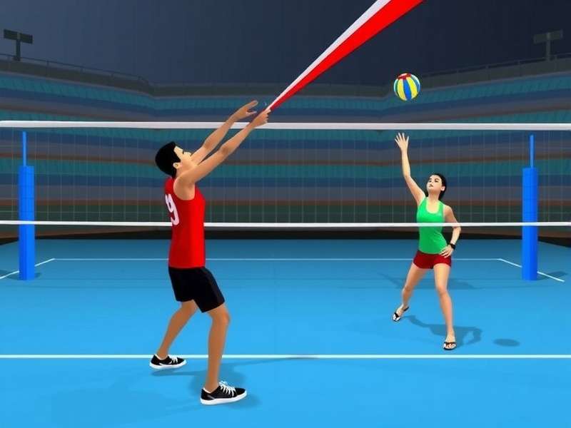 India Volley Champs Game Screenshot